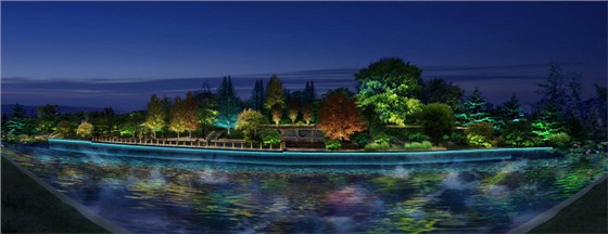 綠植照明效果圖