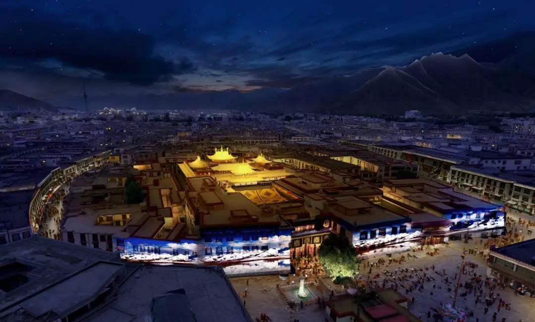 拉薩大昭寺夜景照明工程