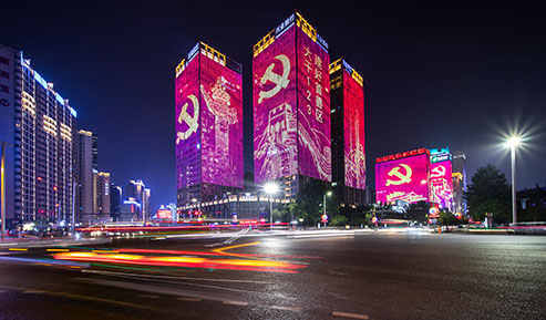 照明設(shè)計(jì)-旺座現(xiàn)代城建筑樓體照明