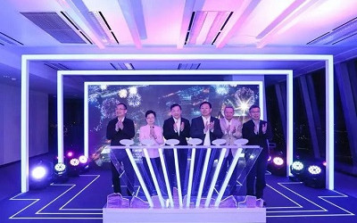 國際傳媒港燈光首秀活動盛況