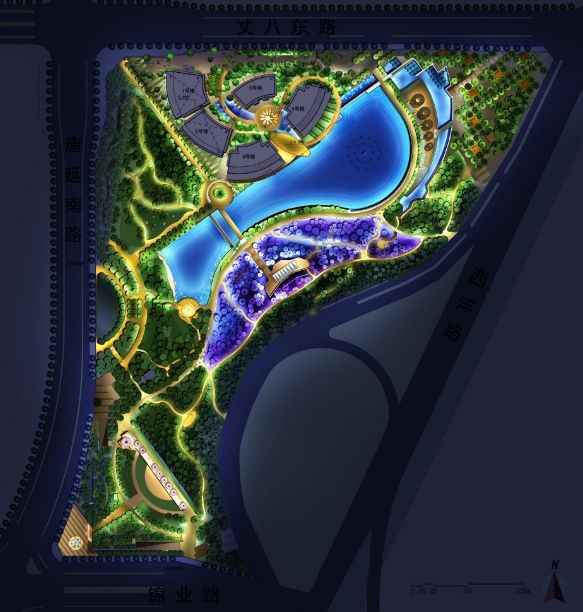 旅游景區(qū)的燈光設(shè)計，夜空中最亮的星01