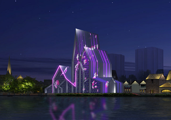 阿勒泰風(fēng)情街夜景照明設(shè)計(jì)