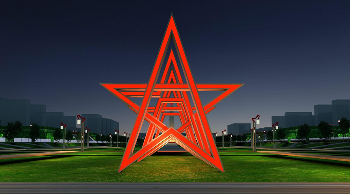 延安中軸線夜景規劃設計